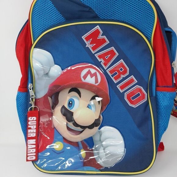 NWT. Super Mario Backpack. 17" backpack. - Picture 3 of 14
